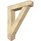 Ekena Millwork Traditional Arts and Crafts Rough Sawn Bracket w/ Offset Brace, Douglas Fir, 8"W x 38"D x 44"H BKT0806X38X44TRA03RDF - alternate 1